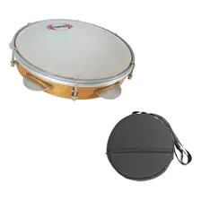 Pandeiro Contemporânea 10'' Madeira Light 82lt Com Capa Foto mini 1