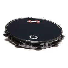 Pandeiro Contemporânea 11''black Carlos Café Samba Cor Preto Foto mini 1