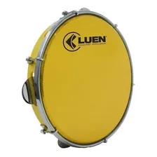 Pandeiro Luen 10 Polegada Abs Pele Holográfica Dourado Cor Amarelo Foto mini 1