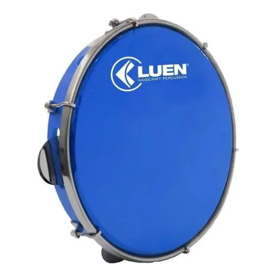 Pandeiro Luen 11 Formica Azul Pele Holog Azul Foto 1