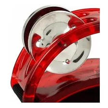 Pandeiro Meia Lua Cristal Vermelho Tp 316 Torelli Foto mini  2