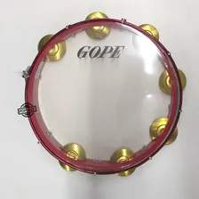 Pandeiro Pele Cristal Profissional 11 Polegadas 644sc - Gope Cor Cereja Foto mini 1