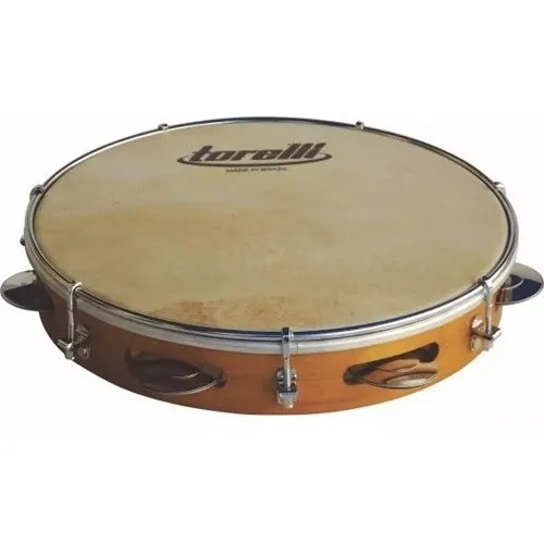 Pandeiro Standard 8 Torelli Fórmica Pele Animal Tp356 Foto 1