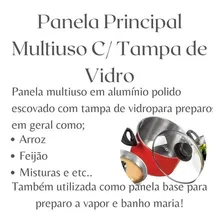 Panela 4x1 A Vapor Pipoqueira Cuscuz Pudim Festa Junina Cor Craqueado Foto mini 4