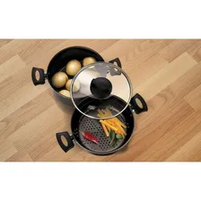 Panela A Vapor Cozivapor 3 Em 1 Antiaderente 3,2 L Cereja Mta Foto mini 4