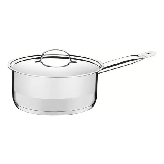 Panela Aço Inox Com Fundo Triplo Ø 20cm Tramontina Cor Aço Inoxidável Foto 1