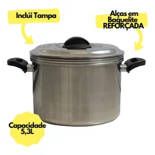 Panela Banho Maria 3 Em 1 Cozimento Vapor Forma Pudim Cuscuz Cor Prateado Foto mini 4