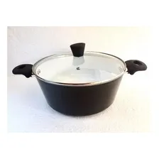Panela Caçarola 28 Cm Caldeirão C/ Rev Interno Em Cerâmica Foto  mini 1