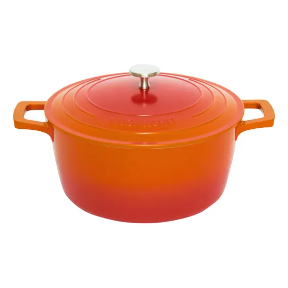 Panela Caçarola Antiaderente Cerâmico 28cm Indução Laranja Foto 1