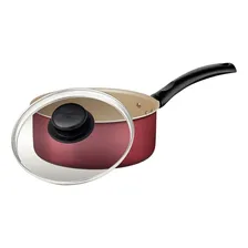 Panela Caçarola Antiaderente Com Tampa Não Gruda Tramontina Cor Panela 18cm 2l Foto mini  3