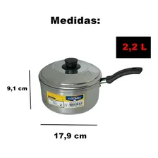 Panela Caçarola Com Cabo Polida Alumínio Foto mini 2