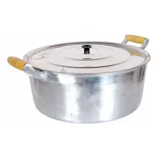 Panela Caçarola Grande Alumínio Batido Fundido Grosso N 50 Foto mini 1