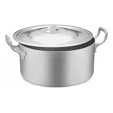 Panela Caçarola Industrial Alumínio Vigor 5,6 L 12,5x24cm Cor Cinza Foto mini 1