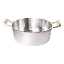 Panela Caçarola N34 Alumínio Batido Fundido Grosso 9 L Pomel Cor Prateado Foto mini 2