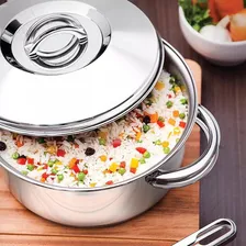 Panela Caçarola Tramontina Para Arroz 24cm Inox Solar Rasa Foto mini 2