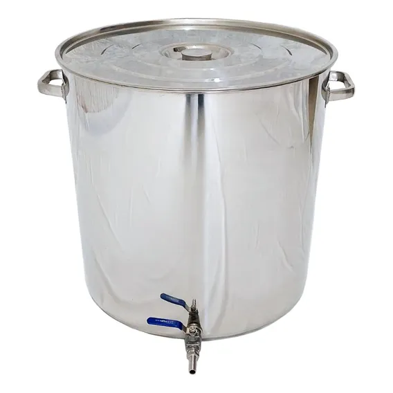 Panela Caldeirão Inox 157 Litros C/ Torneira Para Cerveja Foto 1