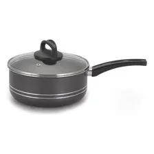 Panela Com Tampa De Vidro Antiaderente 22cm Grafite Alumínio Cor Verde-escuro Foto mini 1