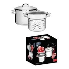 Panela Cozi Pasta Massa Inox Solar 20cm Tramontina 65500410 Foto mini 1