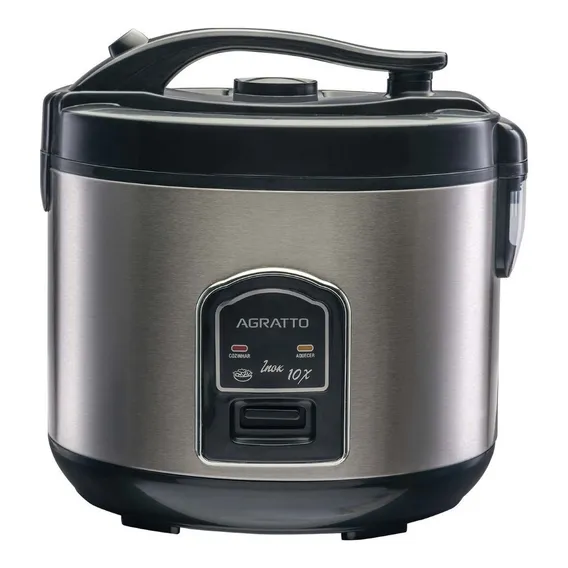Panela De Arroz Elétrica Agratto Visor Vidro PAI10X 127V Inox Foto 1