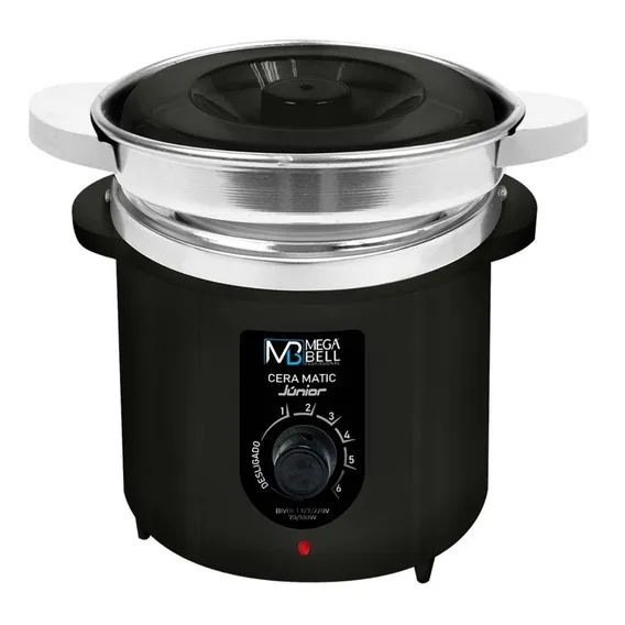 Panela De Depilação 400g Cera Quente Bivolt Preto + Refil 127/220v Foto 1