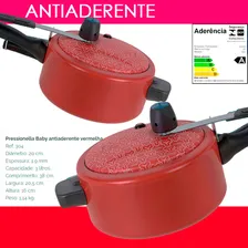 Panela De Pressão 3 Litros Pressionella Baby Antiaderente Vermelho - Ramos Foto mini  3