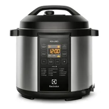 Panela de Pressão Elétrica Electrolux Digital 6L de capacidade com 10 travas segurança 15 receitas pré-programadas 3 níveis pressão PCC20 inox por Rita Lobo 110v Foto mini  2
