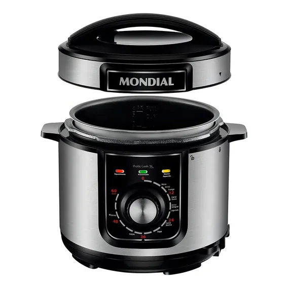 Panela De Pressão Elétrica Mondial Pratic Cook 5l Foto 1