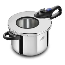 Panela De Pressão Em Aço Inox Premium Com Visor 6 Litros Mta Cor Aço Inox Foto mini  2