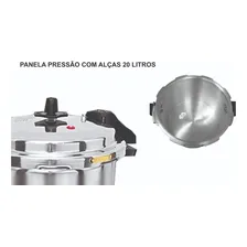 Panela De Pressão Industrial 20 Litros Fulgor - Alça Cor Cinza Foto mini 4