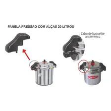 Panela De Pressão Industrial 20 Litros Fulgor - Alça Cor Cinza Foto mini  3