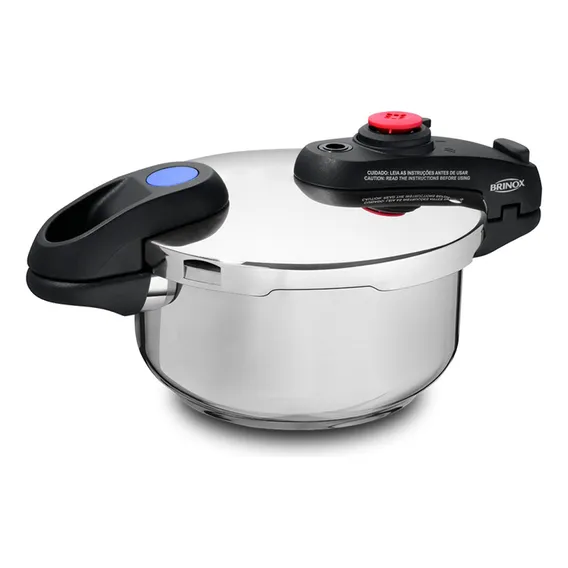 Panela De Pressão Aço Inox Fundo Indução Supra 3 Lts Brinox Foto 1