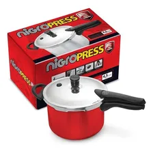 Panela De Pressão Nigro Press Vermelha AlumÃnio 4,5l Foto mini 4