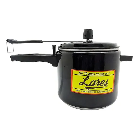 Panela De Pressão Preta 2,5l Lares Foto 1