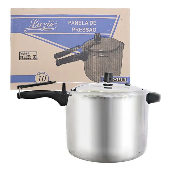 Panela De Pressão Roque 10 Litros Inox Foto 1