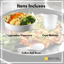 Panela ElĂ©trica Arroz Inox 1.8l 10 XĂcaras Vaporeira 220v Foto mini 3