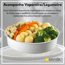 Panela ElĂ©trica Arroz Inox 1.8l 10 XĂcaras Vaporeira 220v Foto mini 4
