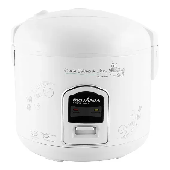 Panela ElĂ©trica De Arroz 700w Pa10 Prime Branca BritĂąnia FrequĂȘncia 0 220V Foto 1