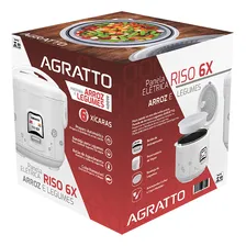 Panela Elétrica de Arroz e Legumes 6 Xícaras Riso 127V Agratto Foto mini  2