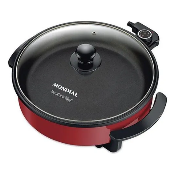 Panela Elétrica Mondial Multicook Vermelha - 127v Foto 1