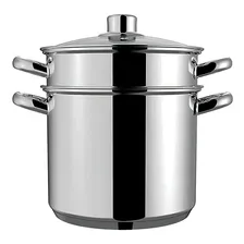 Panela Espagueteira 5 Litros 20 Cm Aço Inox Macarrão Brinox Foto  mini 1