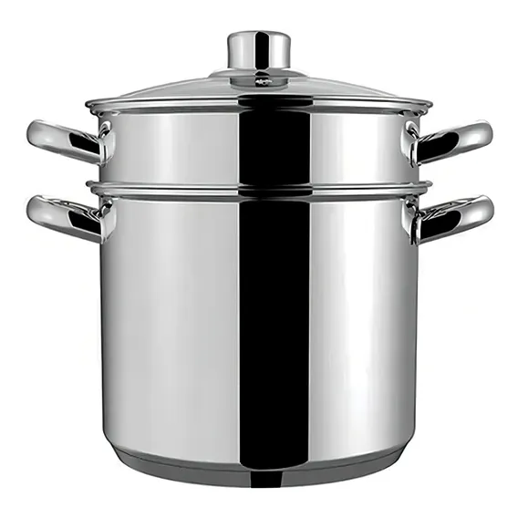 Panela Espagueteira 5 Litros 20 Cm Aço Inox Macarrão Brinox Foto 1