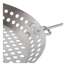 Panela Frigideira Grelhar Em Churrasqueira Inox 30cm - Mor Foto mini 4