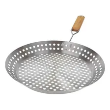 Panela Frigideira Grelhar Em Churrasqueira Inox 30cm - Mor Foto mini 3