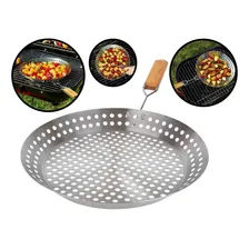 Panela Frigideira Grelhar Em Churrasqueira Inox 30cm - Mor Foto mini 1