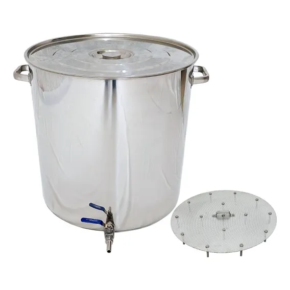 Panela Inox Cerveja 157 Litros C/ Válvula E Fundo Falso Foto 1