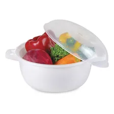 Panela Microondas Prático Caçarola A Vapor Legumes 2,6 L Foto mini 1