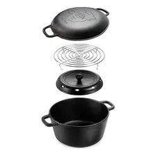 Panela Mineira Defumação 8,2 Litro Caçarola Frigideira Ferro Foto mini 2