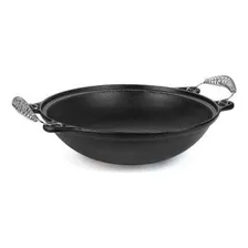 Panela Mineira Wok 6 Litros Alça Espiral Tampa Vidro 38,5 Cm Foto mini 2