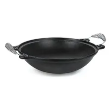 Panela Mineira Wok Tacho Chinês 6 Litro Paella Ferro 38,5 Cm Foto mini 1