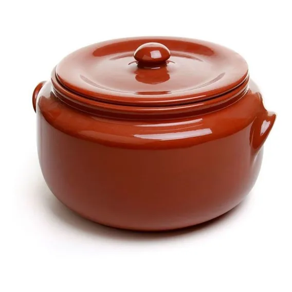 Panela Para Feijoada N°4 C/ Tampa 22x14 - 5 Litros Cor Marrom Foto 1